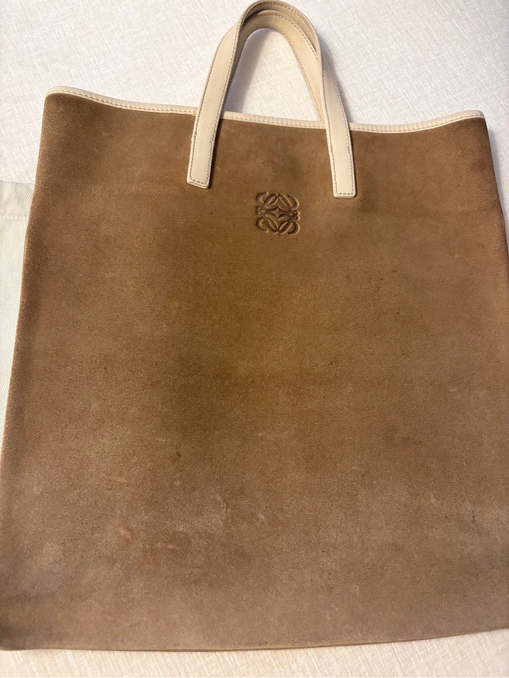 authentic stunning LOEWE Suede Tote Bag – Dust Bag Included - Picture 4 of 11